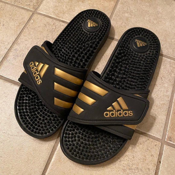 adidas adissage slides gold